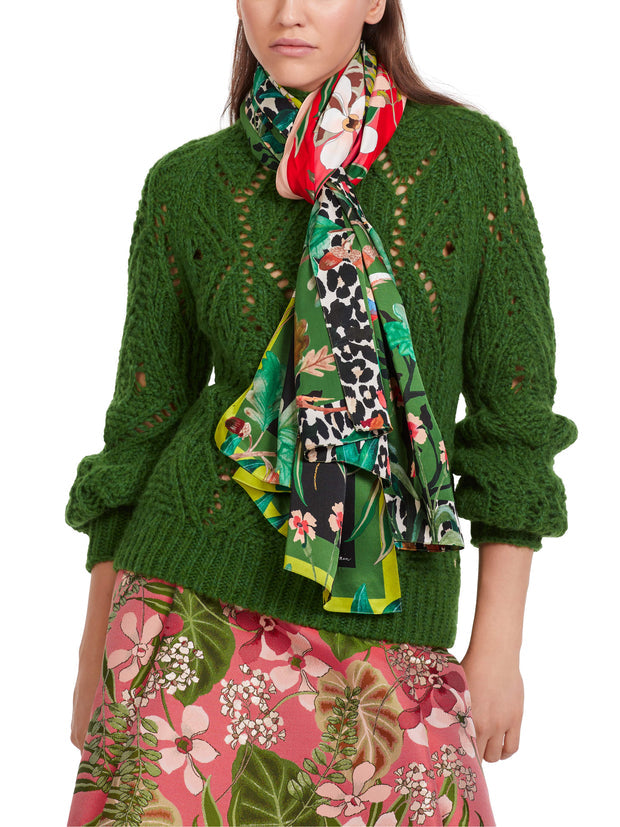 Print  Silk Scarf
