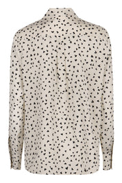 Printed crêpe de chine shirt