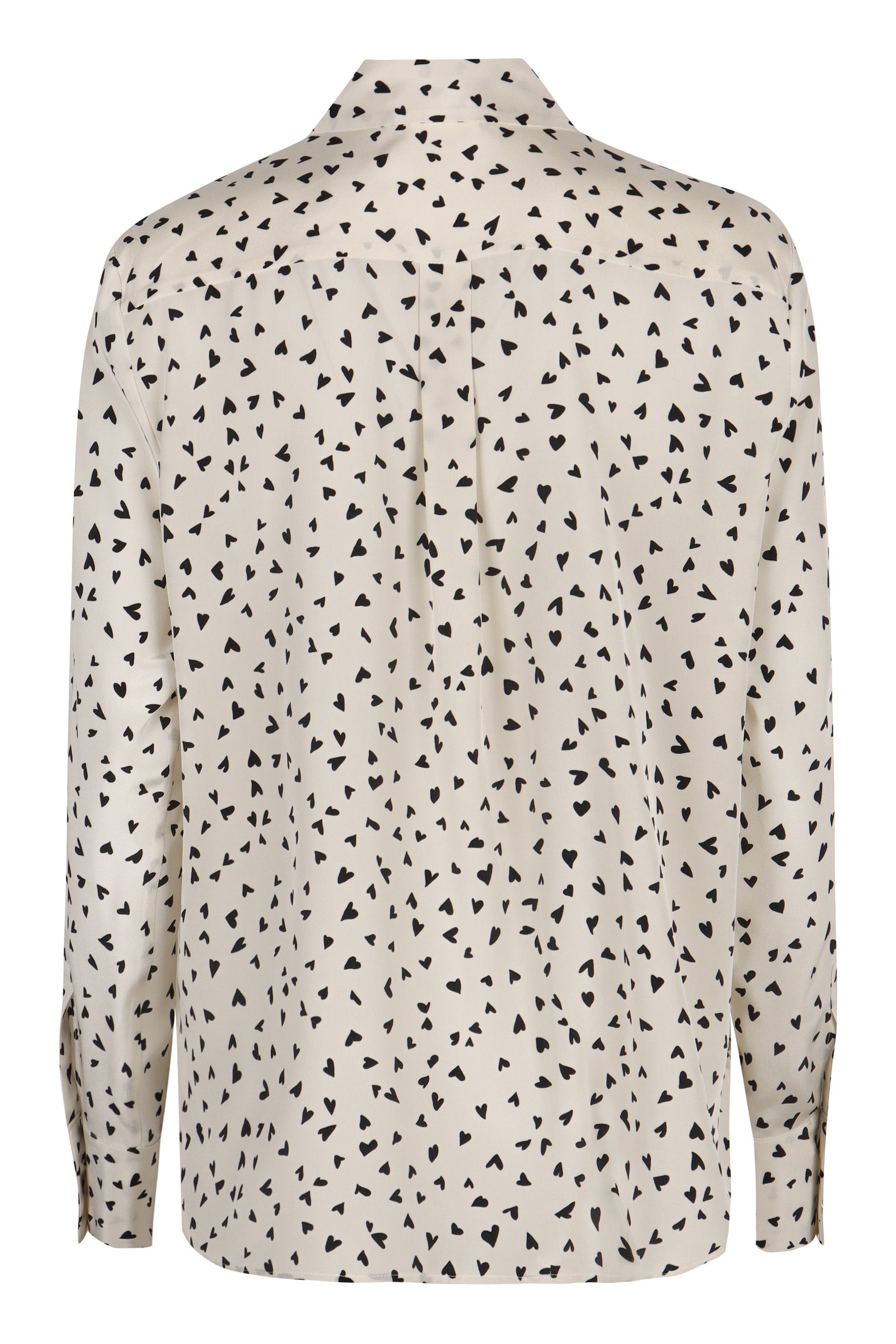 Printed crêpe de chine shirt