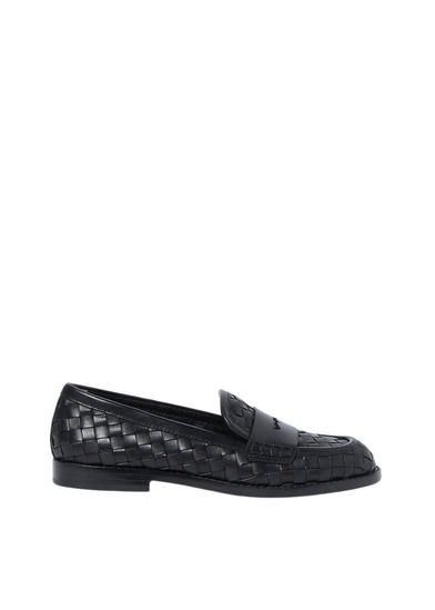 Rachel Black Woven Loafer