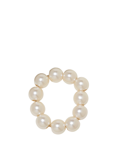 Henley Pony Wrap-Pearl Bracelet