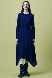 Spotlight multiseam dress in technical stretch lace