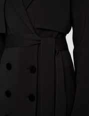 Milano Knitted Wool Coat Black