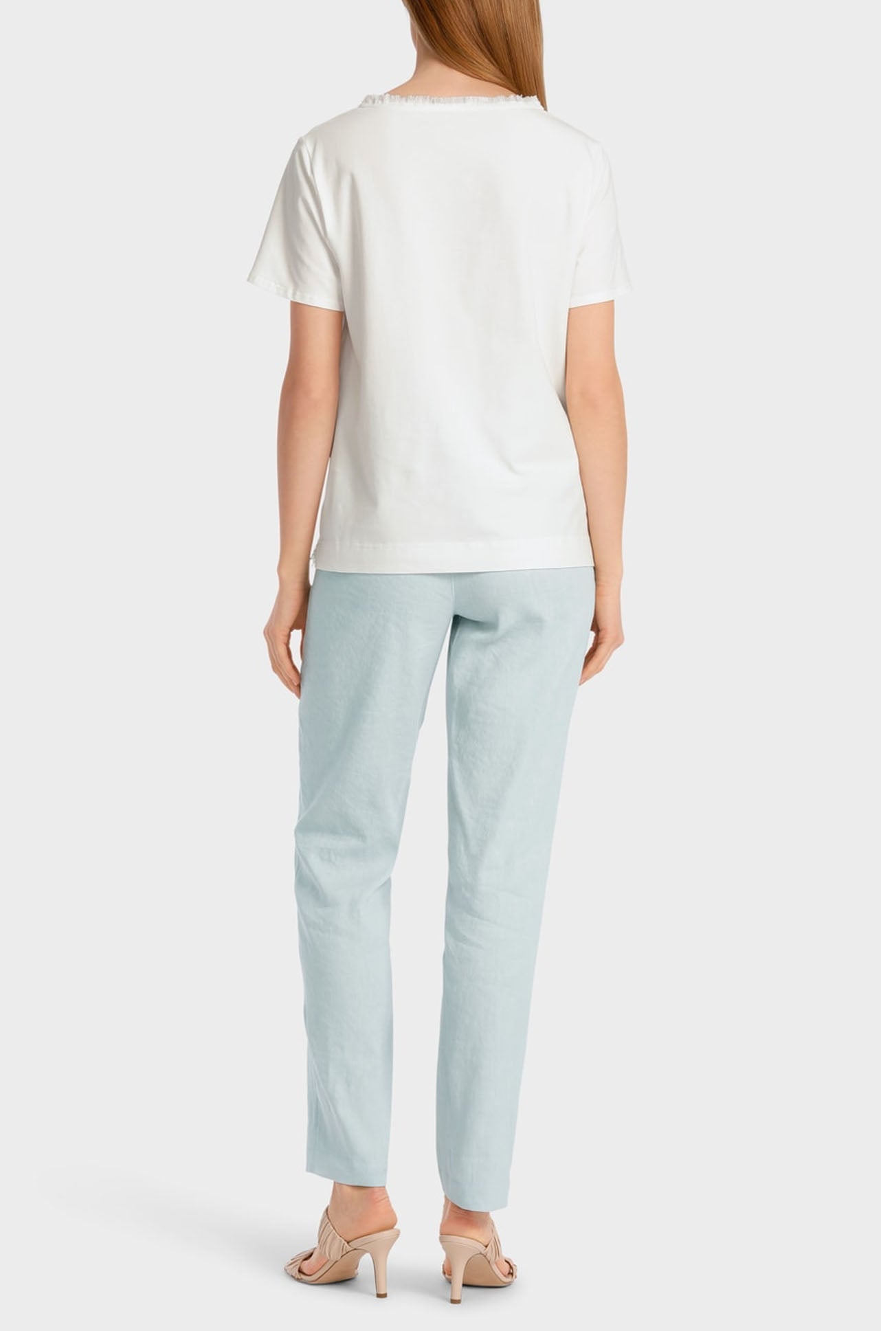 Off White Top with Fringe
