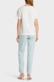 Off White Top with Fringe