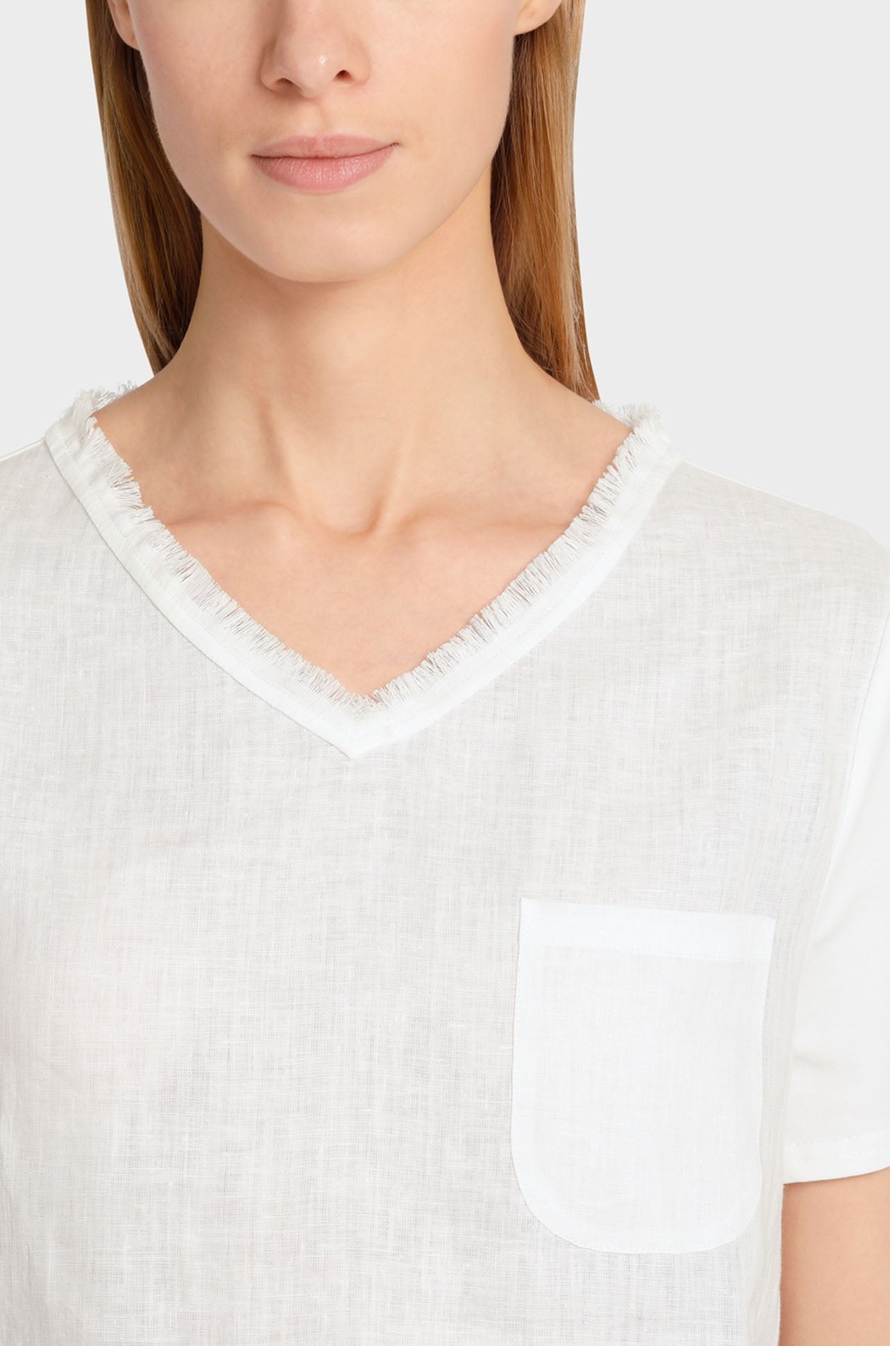 Off White Top with Fringe