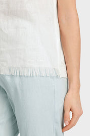 Off White Top with Fringe