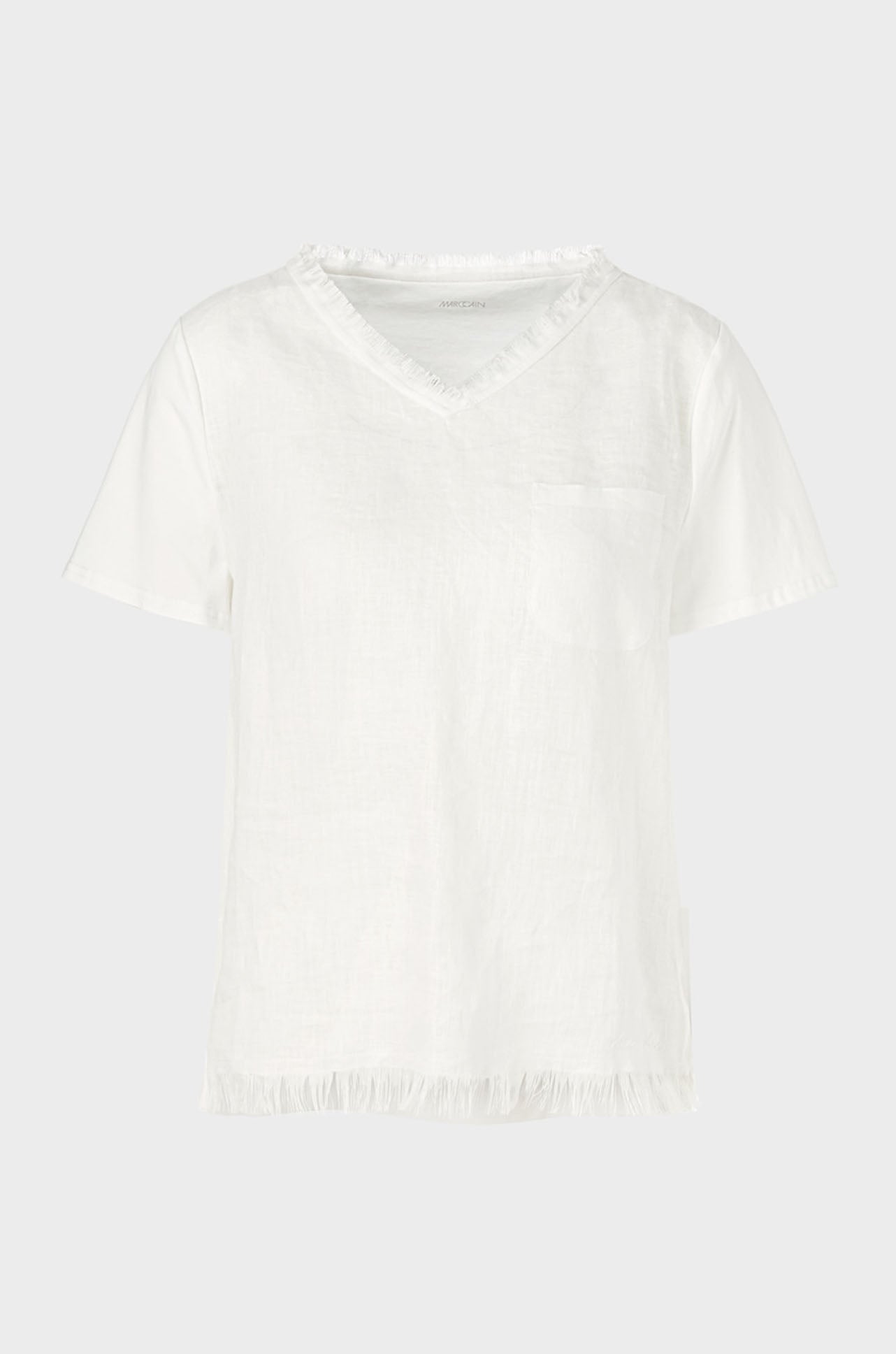 Off White Top with Fringe