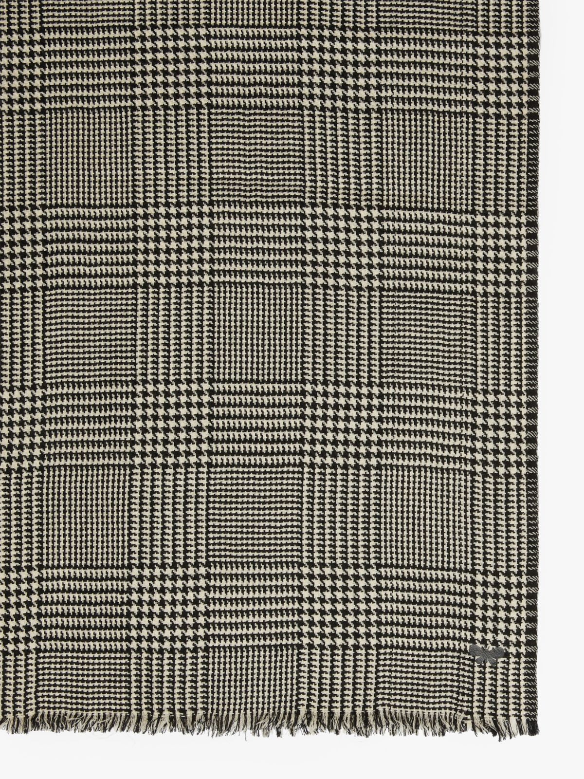 Jez blk/grey check stole
