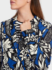 Jersey blazer with all-over print