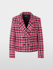 Short Checkered Jacket