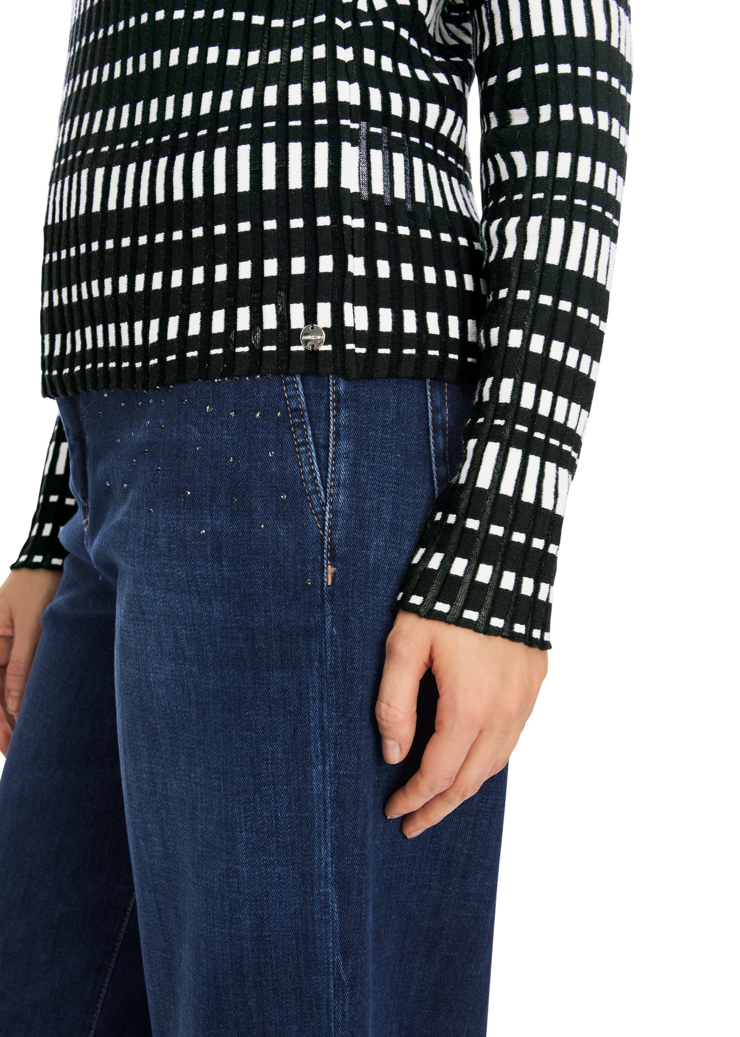 Midnight Blue Striped Sweater