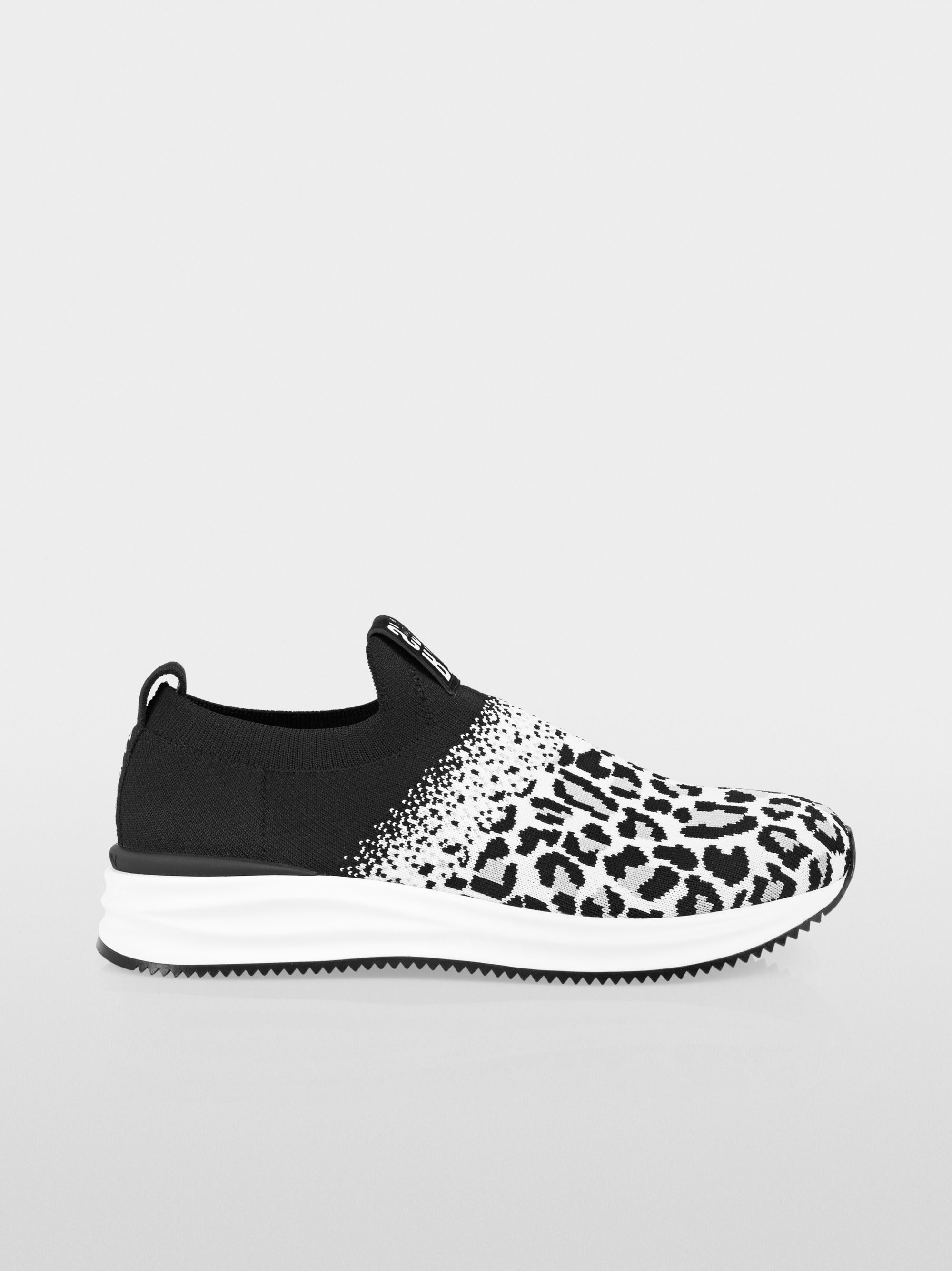 Blk/White Leoprint Sneaker