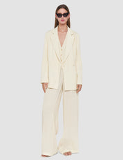 Amelot Pleat Jacquard Jacket