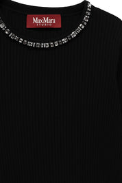 Ribbed Wool Jumper black