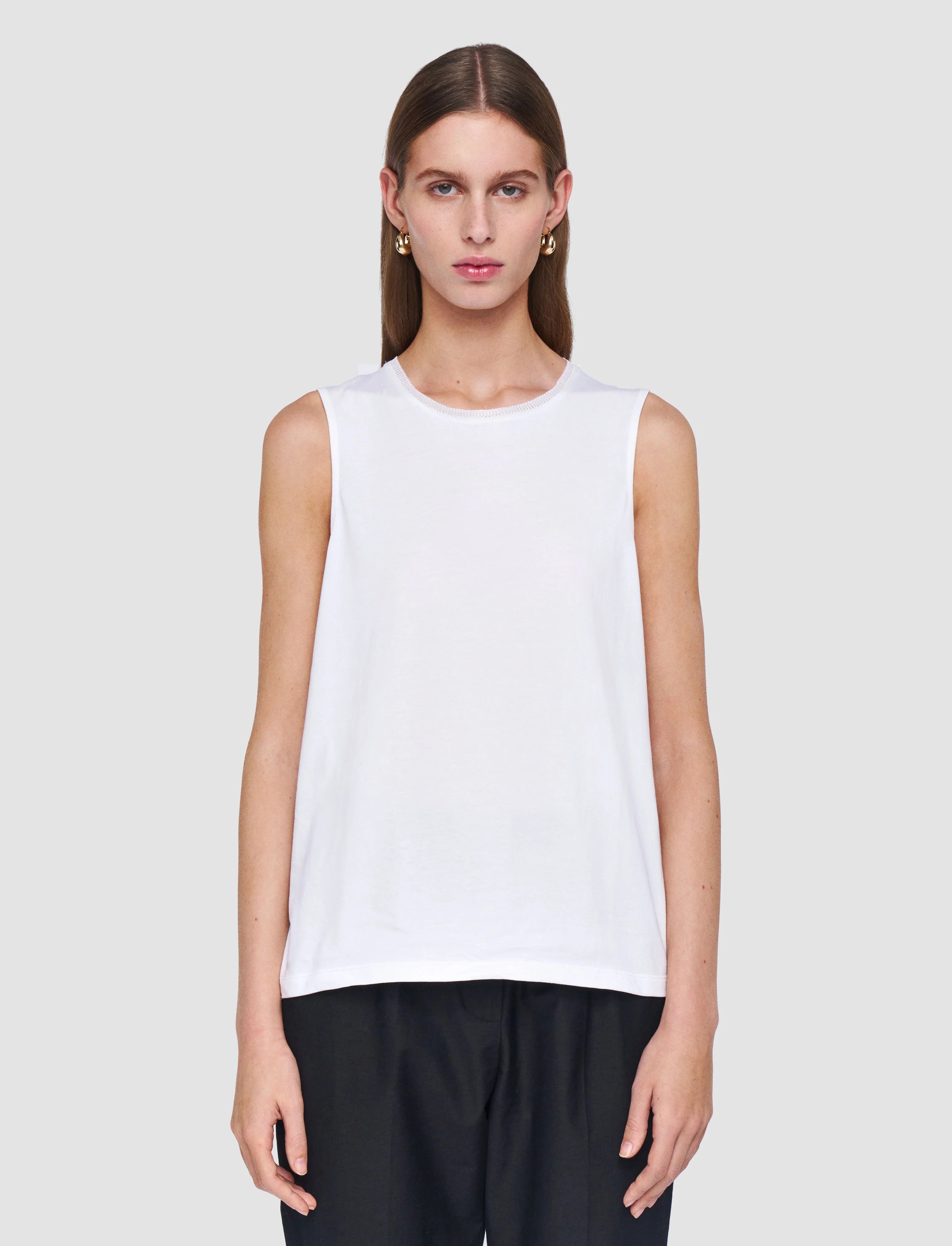 Cotton Silk Jersey Tank Top