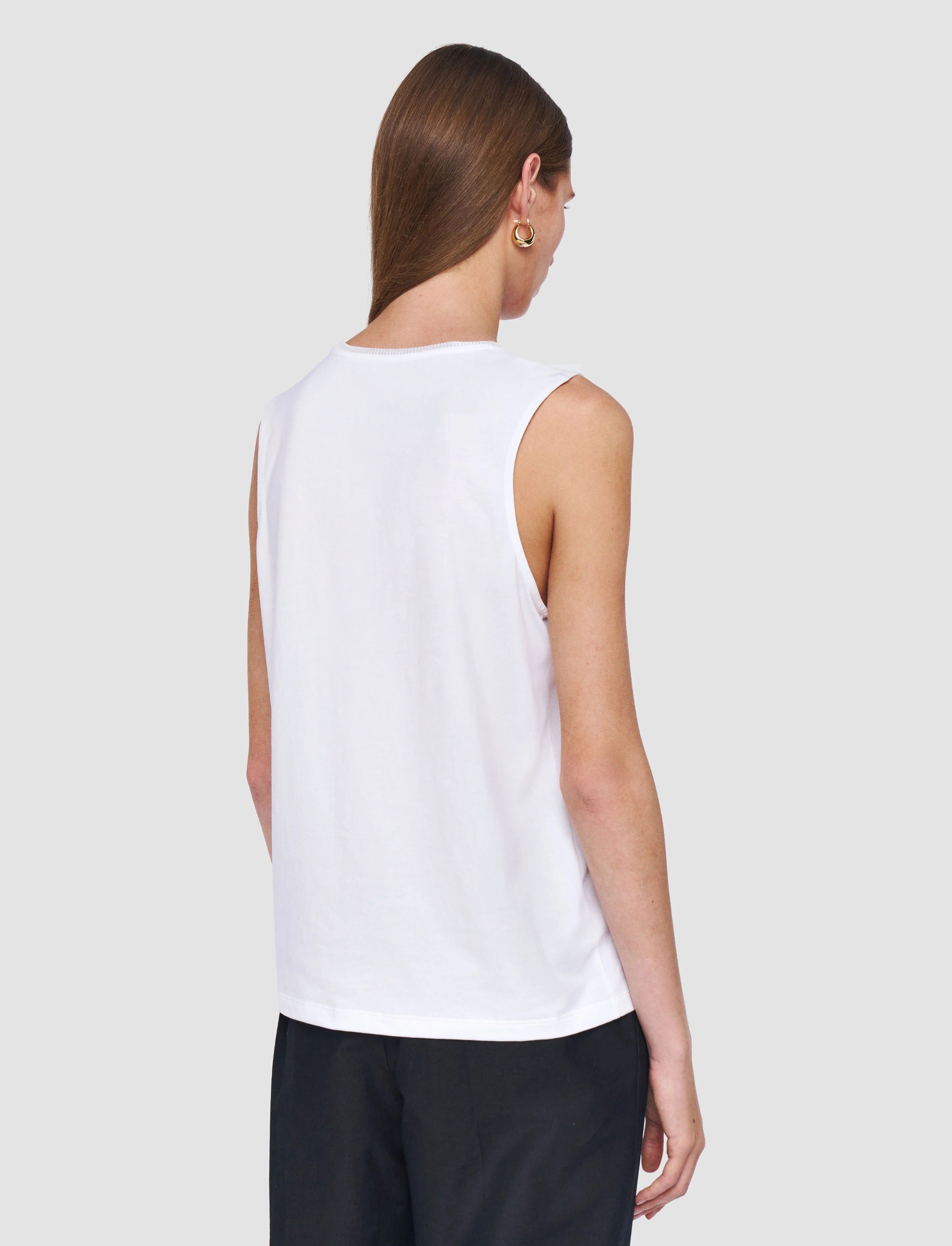 Cotton Silk Jersey Tank Top