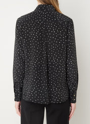 Printed crêpe de chine shirt
