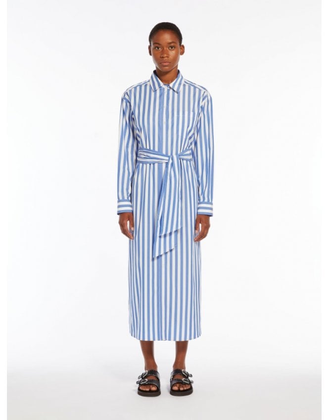 Falasco Blue Stripe  Shirtdress