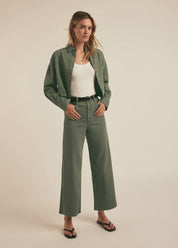 The Mischa Khaki Wide Leg Pant