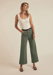 The Mischa Khaki Wide Leg Pant