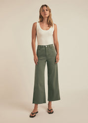 The Mischa Khaki Wide Leg Pant
