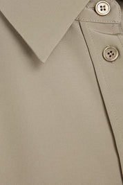 Joe Silk Crepe Pewter Shirt