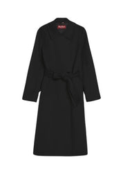 Collage Black Wool Coat