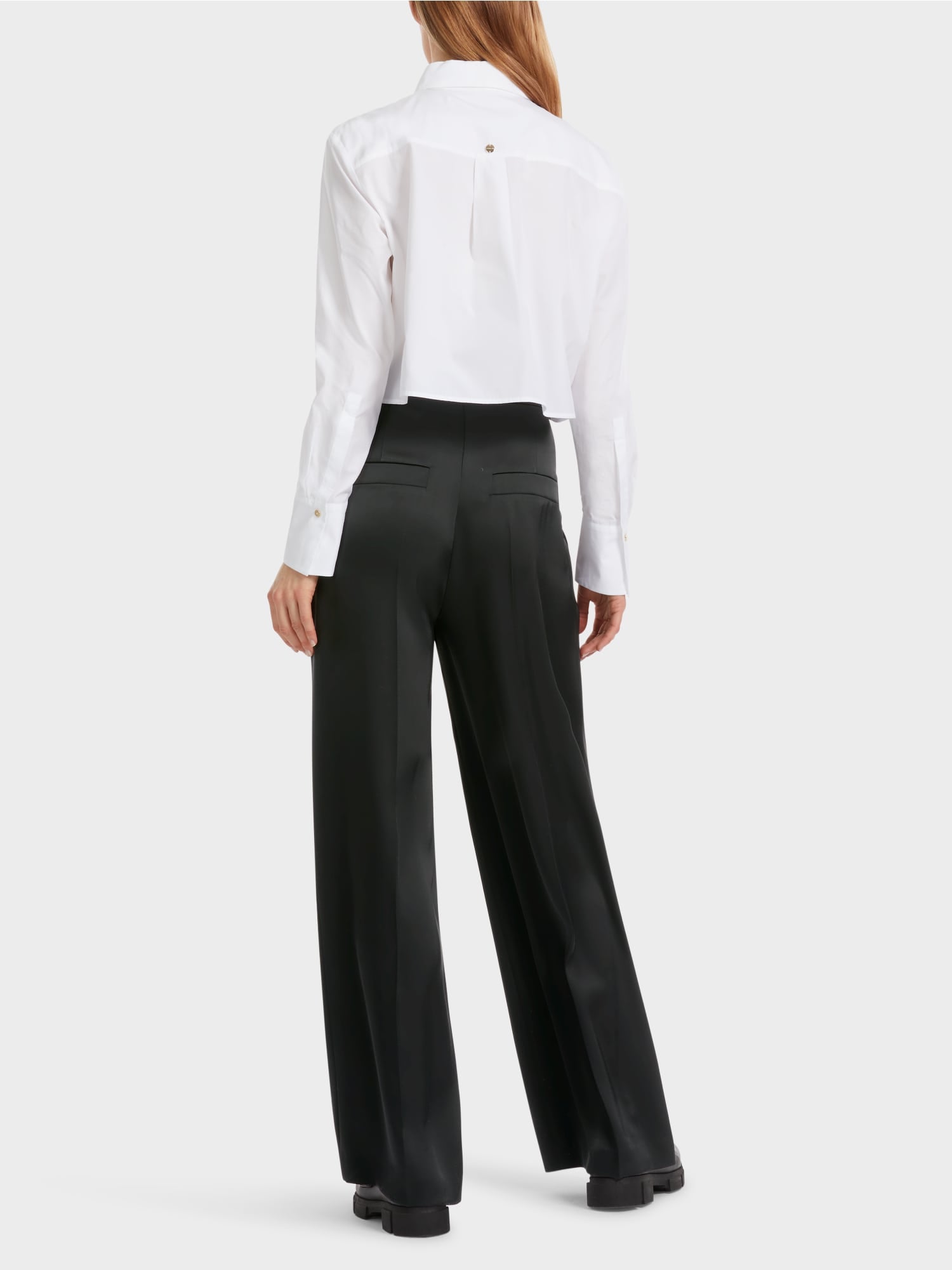 Pleated WICHITA trousers with wide leg