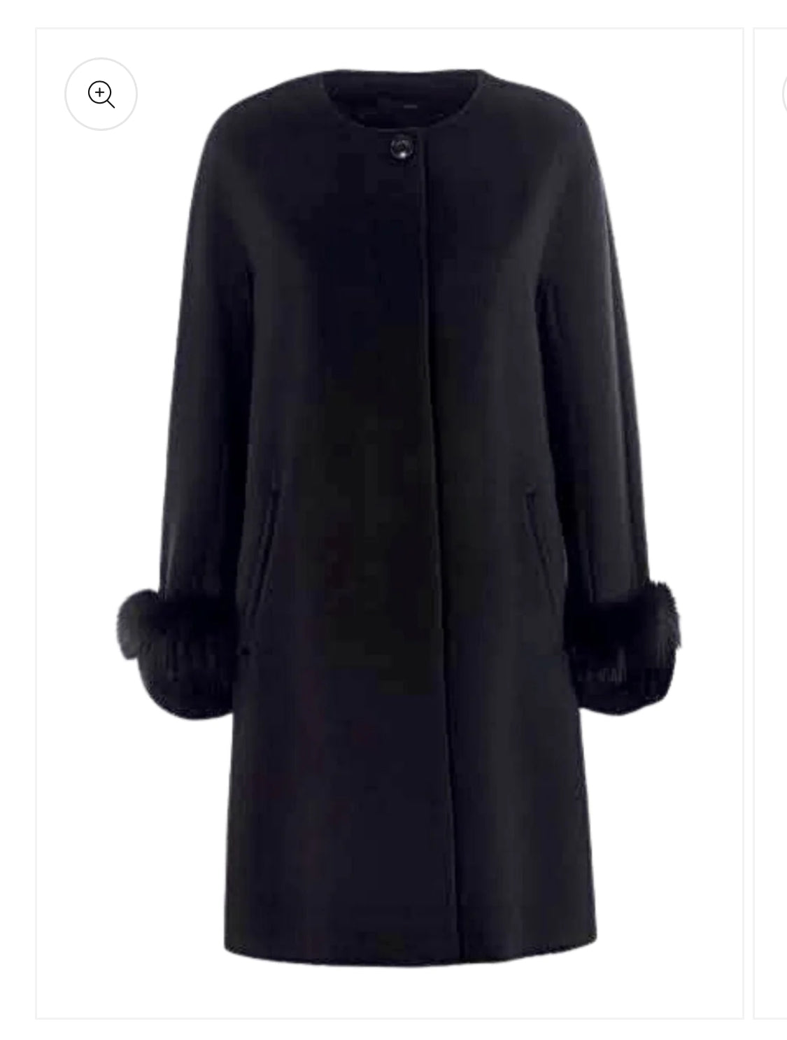 Derrick Black Wool Coat