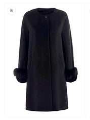 Derrick Black Wool Coat