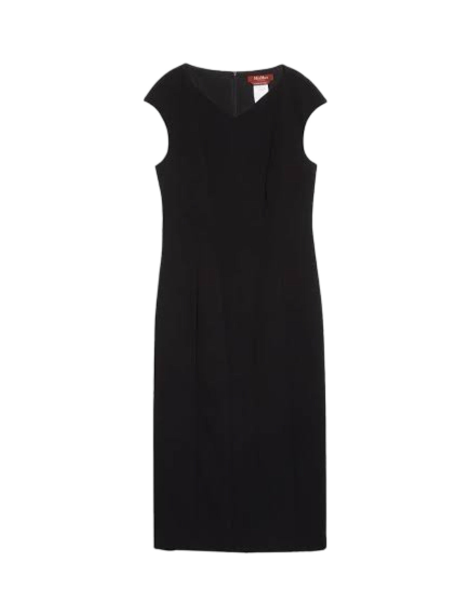 Ulla Black Slim V-Neck Dress