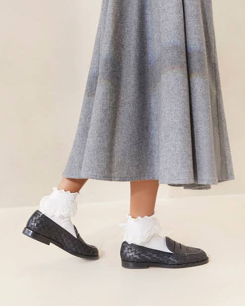 Rachel Black Woven Loafer