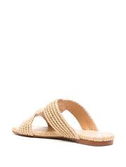Prado Raffia Beige Flats