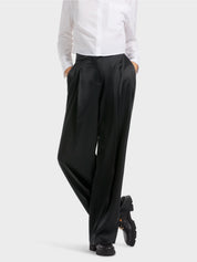 Pleated WICHITA trousers with wide leg