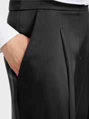 Pleated WICHITA trousers with wide leg