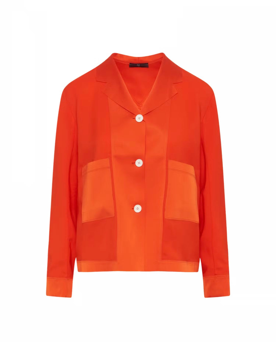Uptodate Unstructured Shirt Jacket Orange