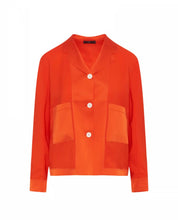 Uptodate Unstructured Shirt Jacket Orange