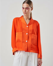 Uptodate Unstructured Shirt Jacket Orange
