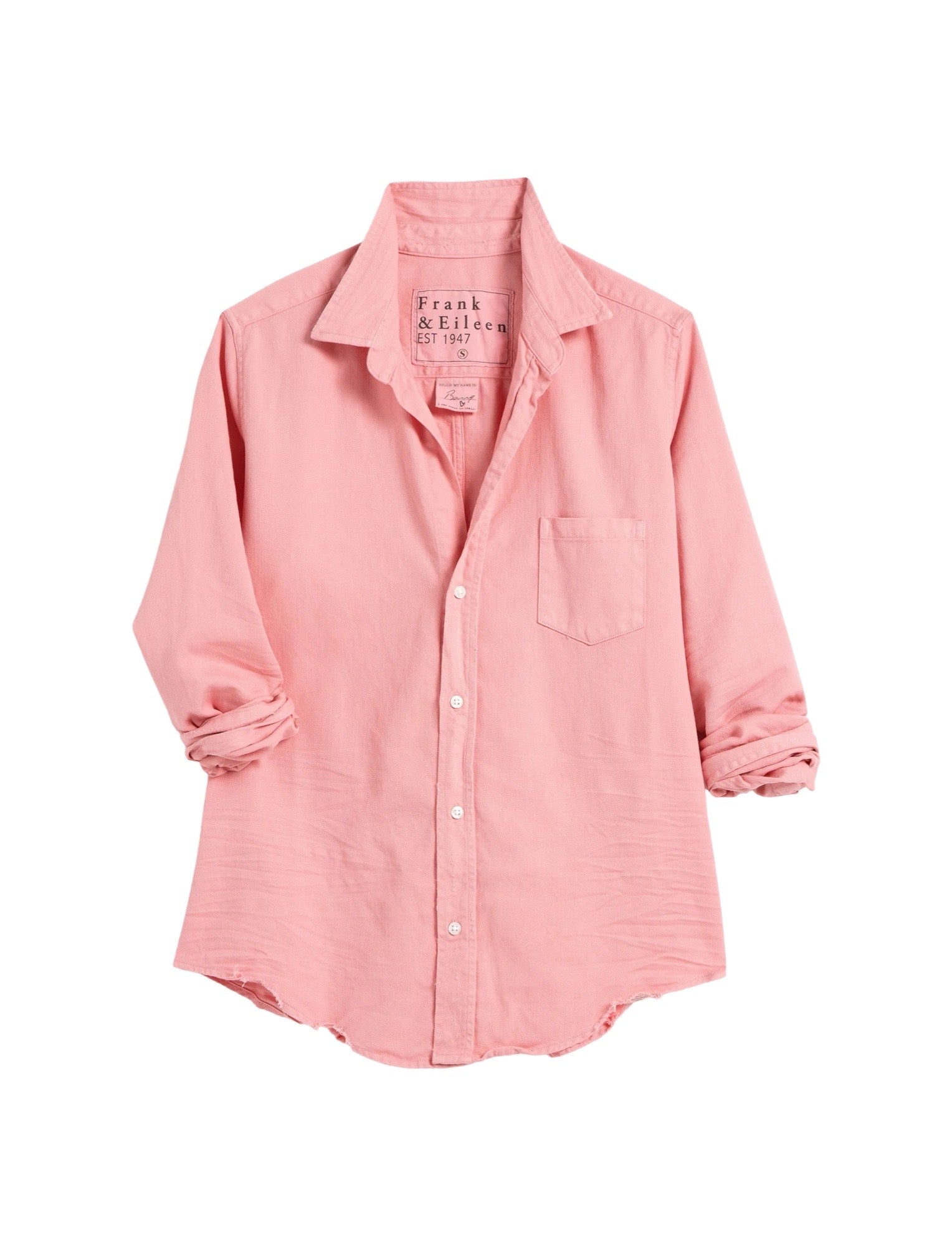 Frank And Eileen Pink Cotton Barry outlets Blouse