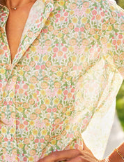 Eileen relaxed button up shirt liberty print