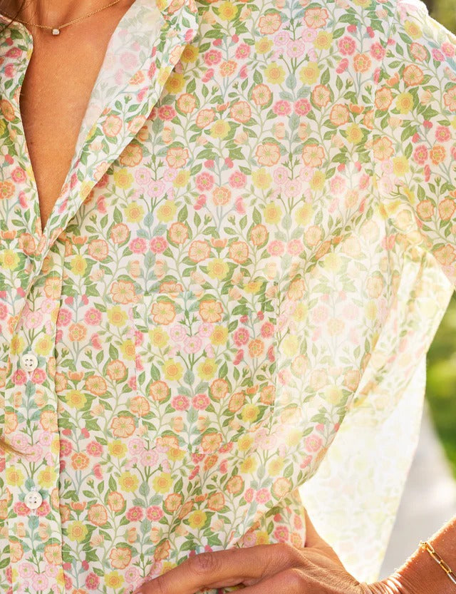 Eileen relaxed button up shirt liberty print