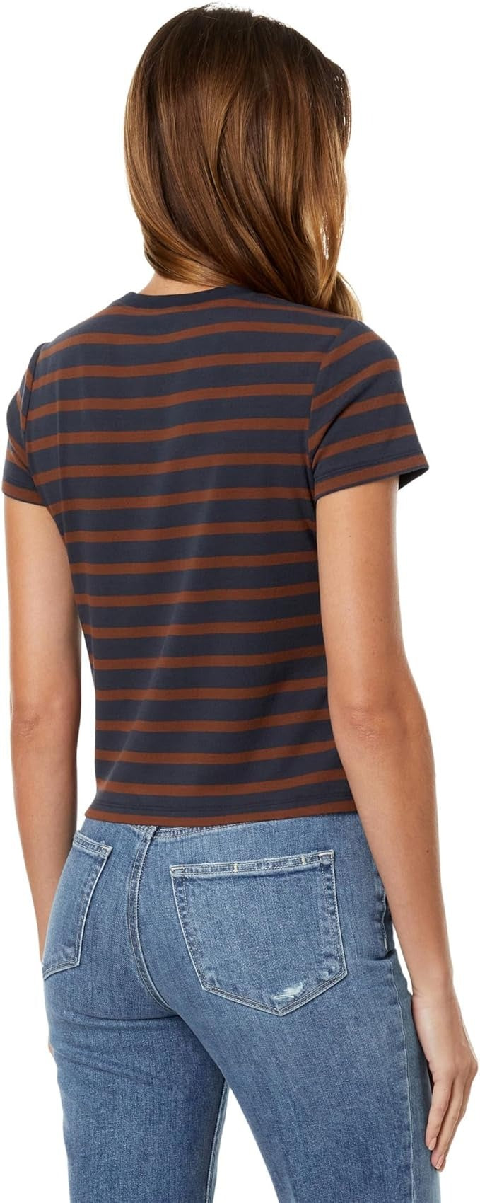 Sadie Crew  Stripe 90'S Vintage Crop T-Shirt