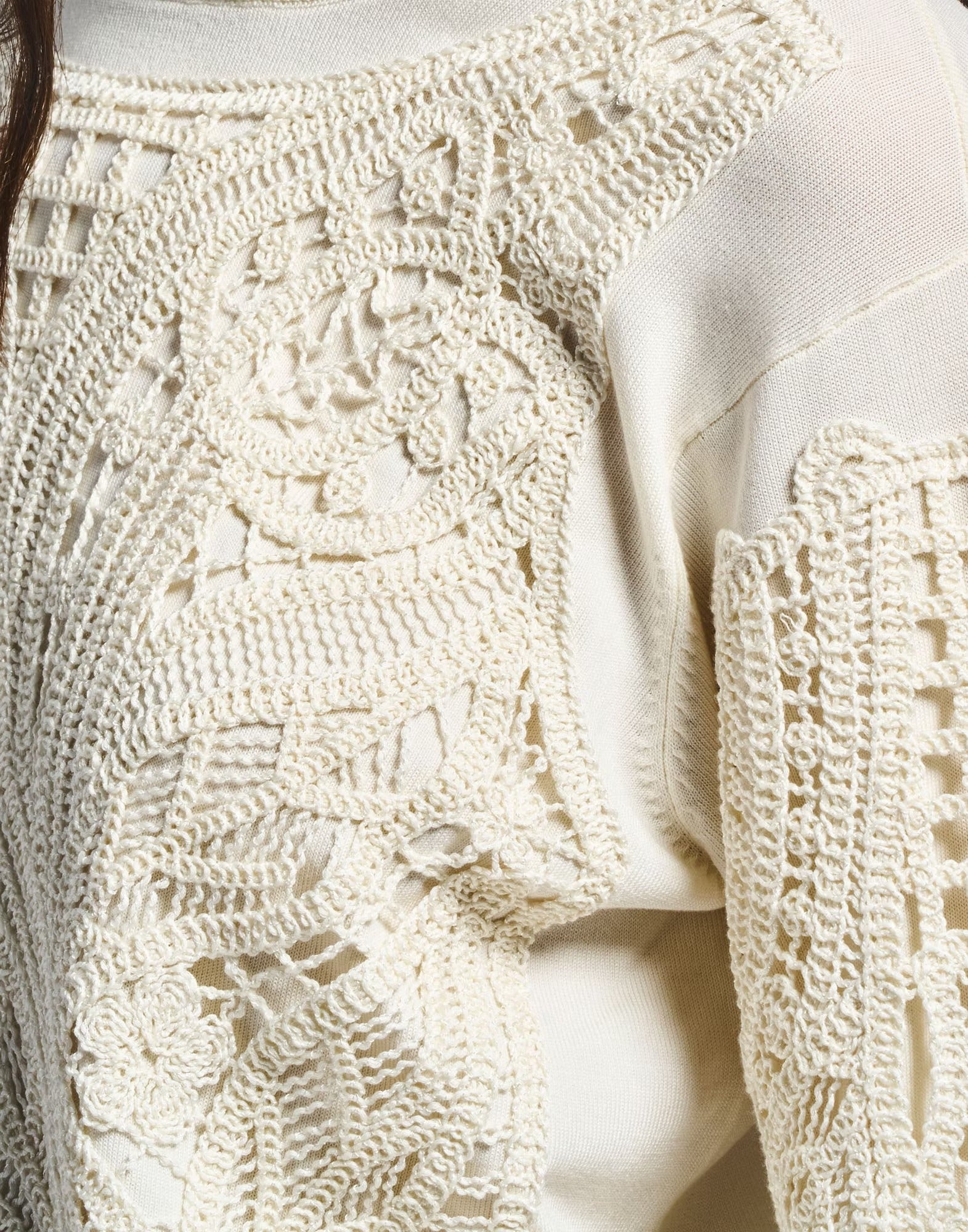 Commendable Embroidered Sweater in silk-lyocell