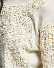 Commendable Embroidered Sweater in silk-lyocell