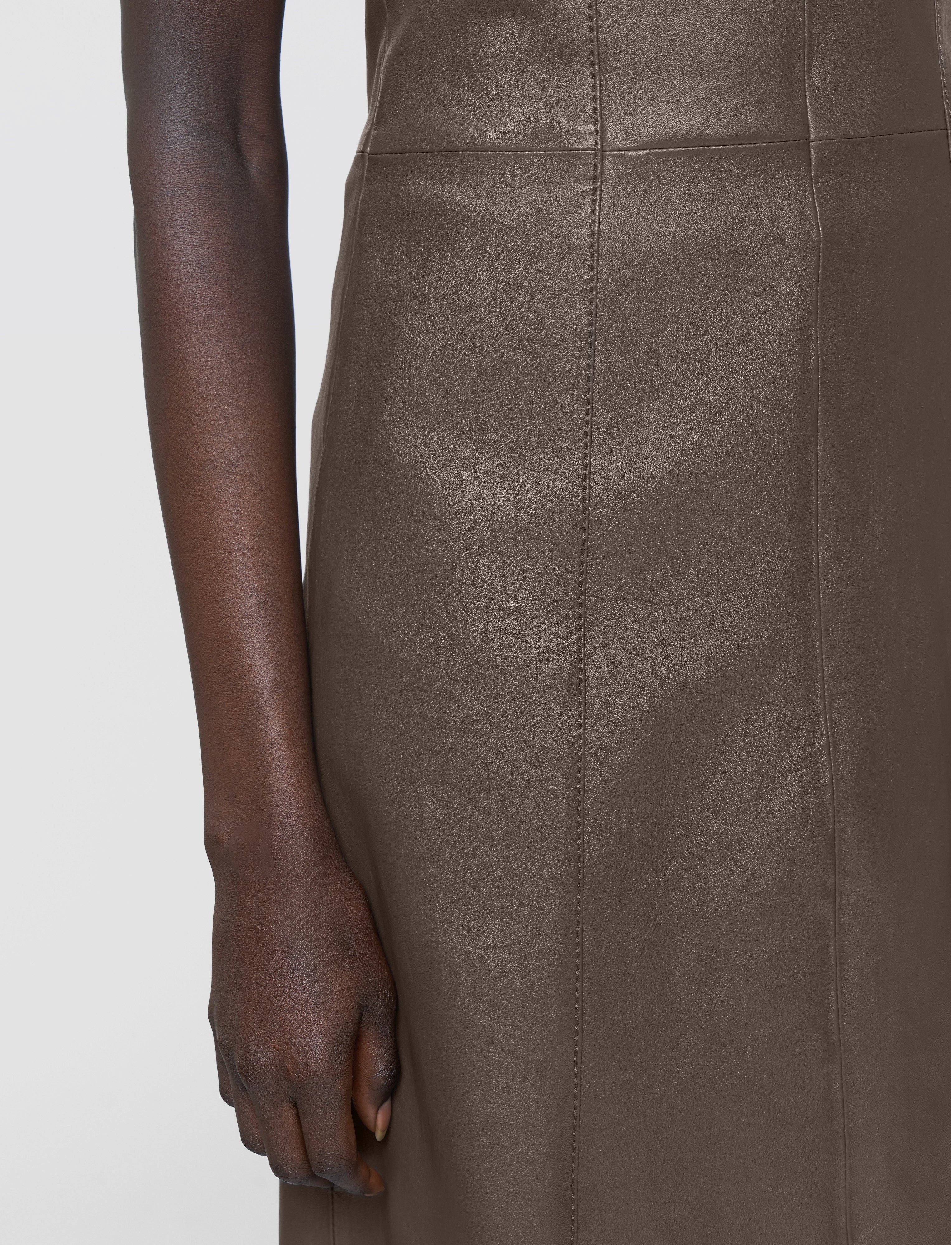 Heidi Leather Stretch Dress