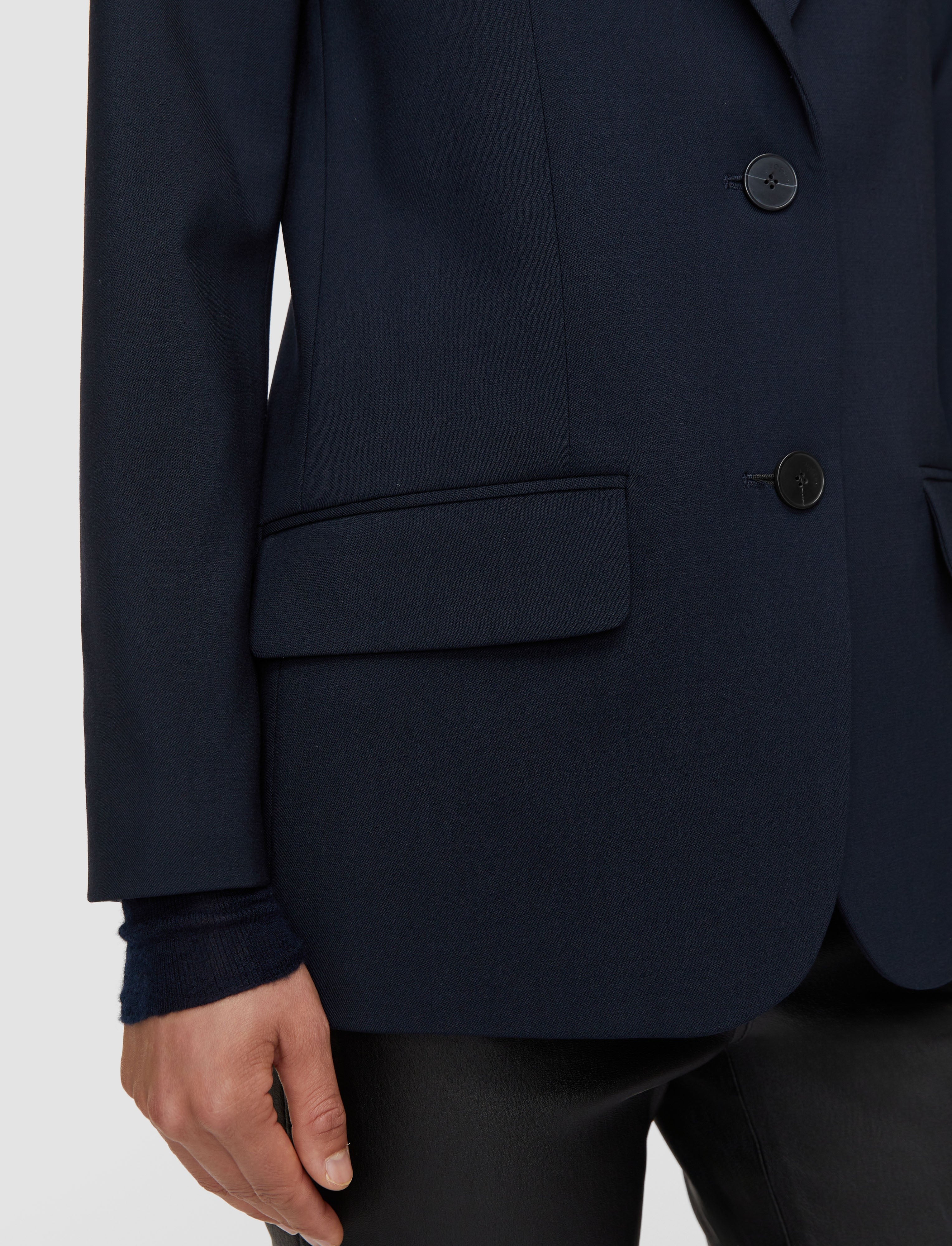 Jackie-Jacket-Tailor Wool Stretch Navy