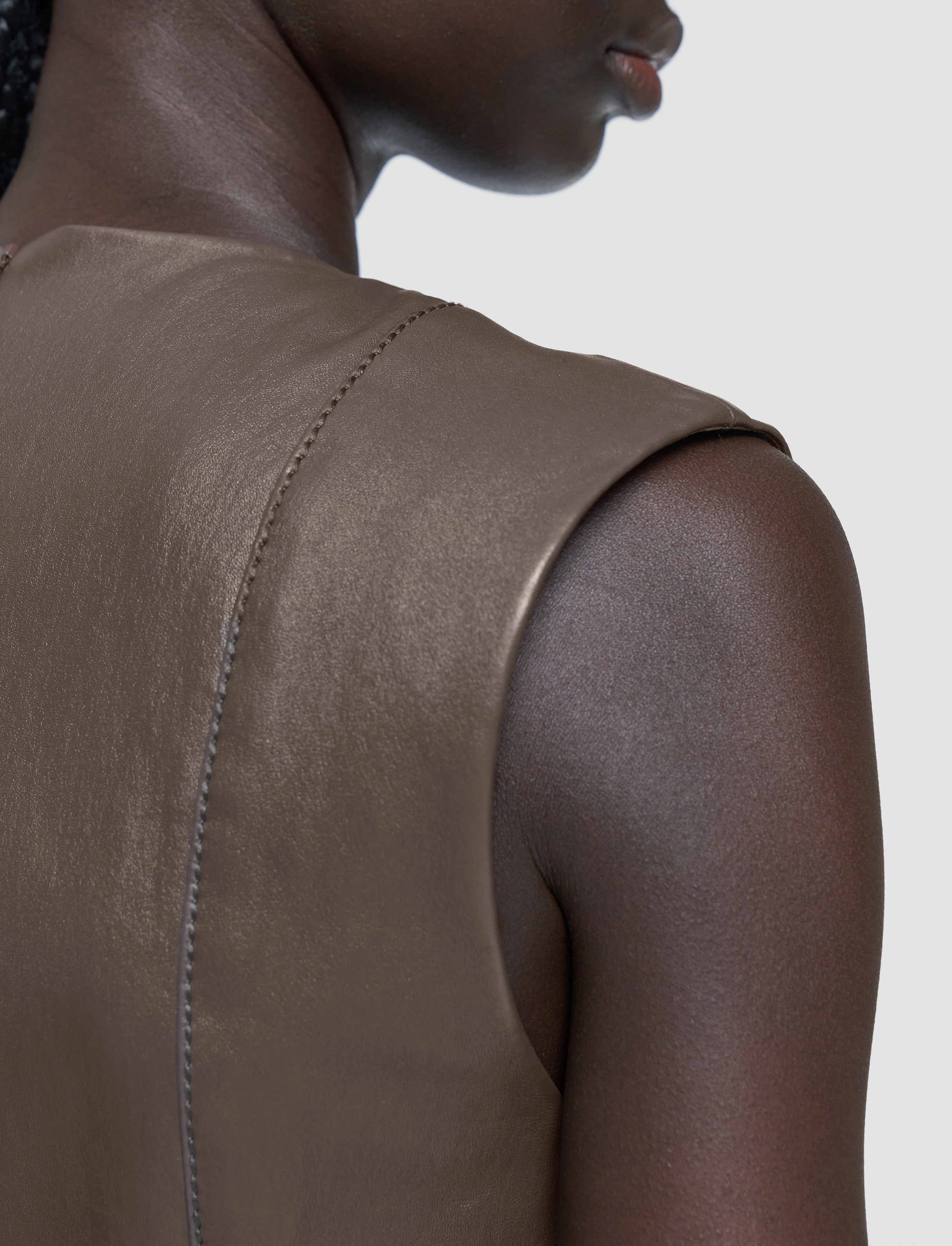 Heidi Leather Stretch Dress