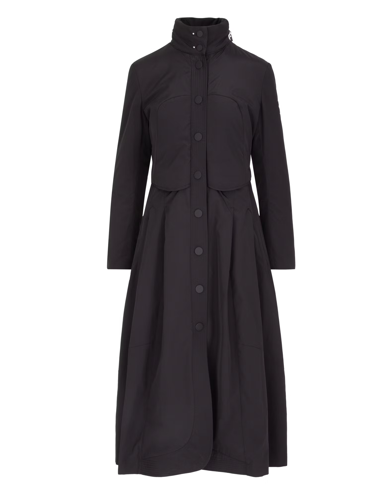 In-depth Black midi parka