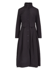 In-depth Black midi parka